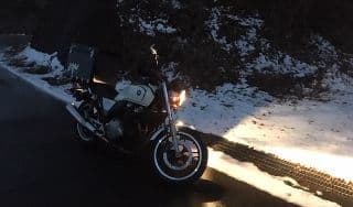 バイクで雪山出動に掲載されていた画像
