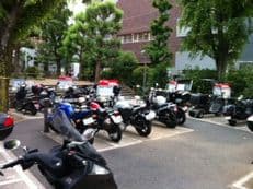 最近のバイク駐輪事情に掲載されていた画像