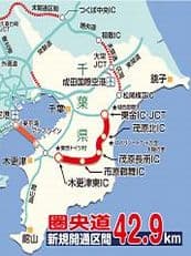 圏央道（木更津市ー東金市）開通に掲載されていた画像